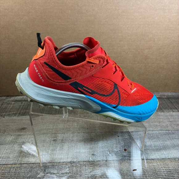 Nike Other - Nike Air Zoom Terra Kiger 8 Men’s Size 10 Habanero Red Blue Trail Shoes Sneakers